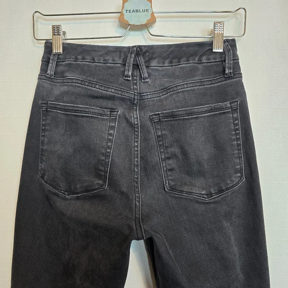 ๐ด 3/$30 Good American 26ร25 Good High Waist Crop Skinny Jeans In Black127 2/26 - Picture 9 of 15